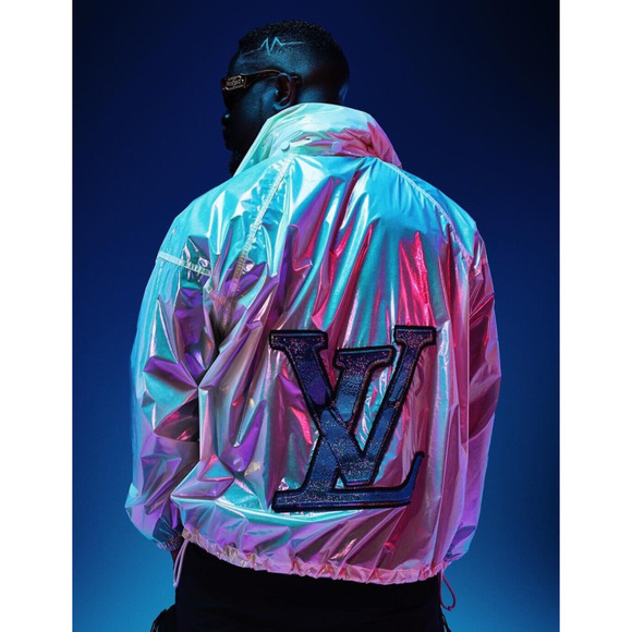 Louis Vuitton Virgil Abloh SS19 Iridescent Prism Anorak Windbreaker Jacket 48 - Picture 1 of 16